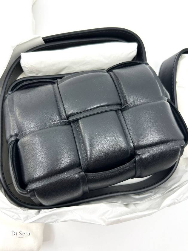 Bottega veneta Candy Cassette Padded Mini Cross Bag Black
