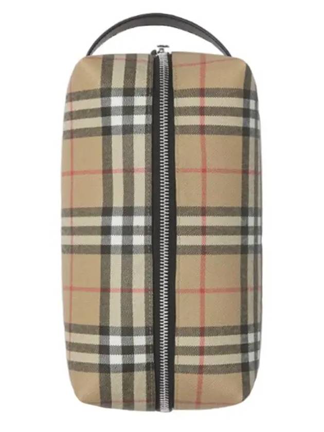 Burberry Vintage Check Pouch Bag Beige