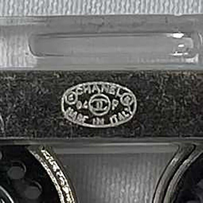 Chanel 04P '' Cassette Tape - Resin / Black Brooch