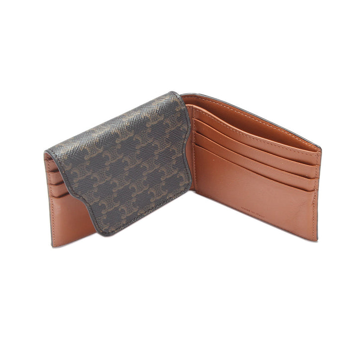 Celine Triomphe Canvas Flap Origami Wallet