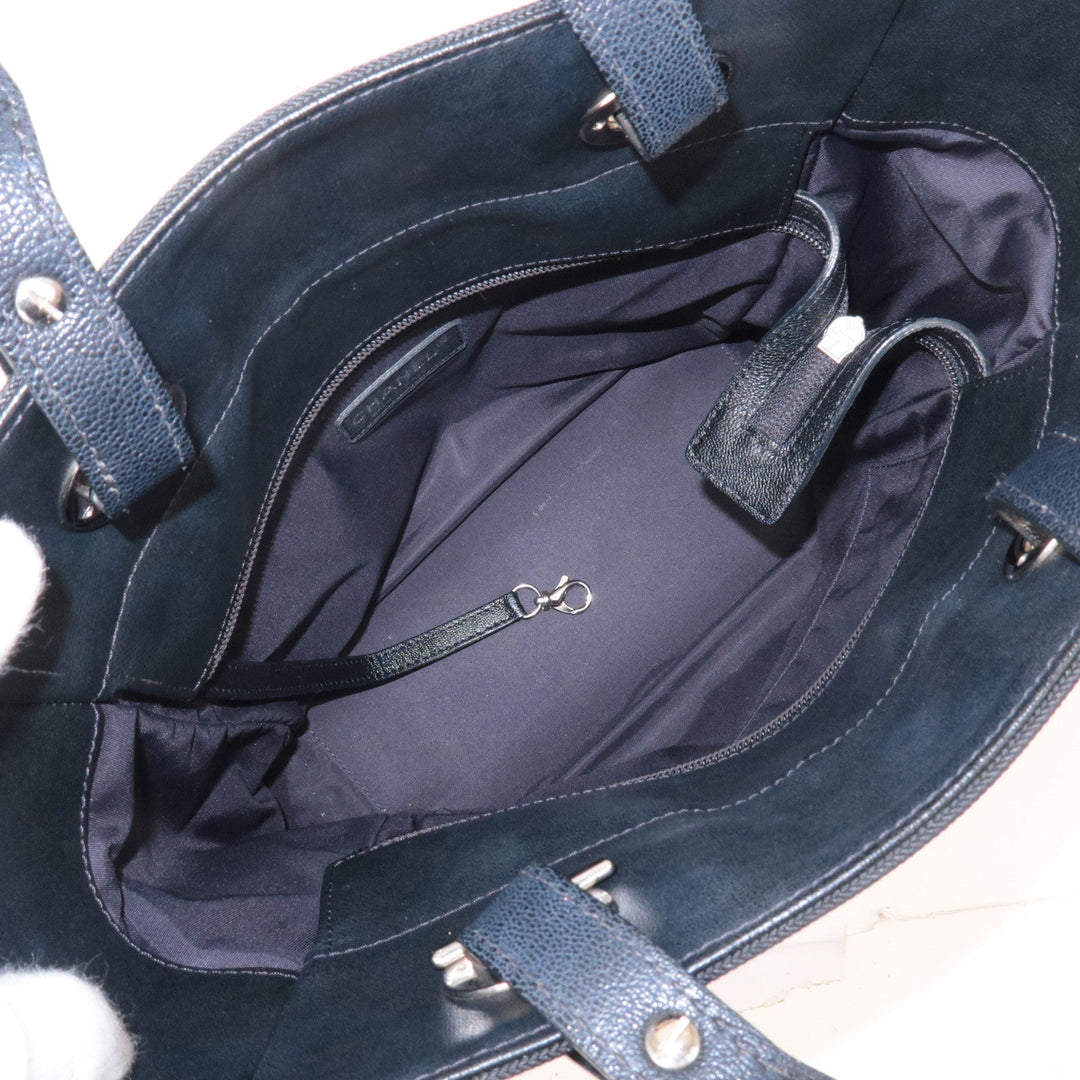 Top Quality Chanel Paris Biarritz Coated Canvas Leather Tote Bag PM A34208