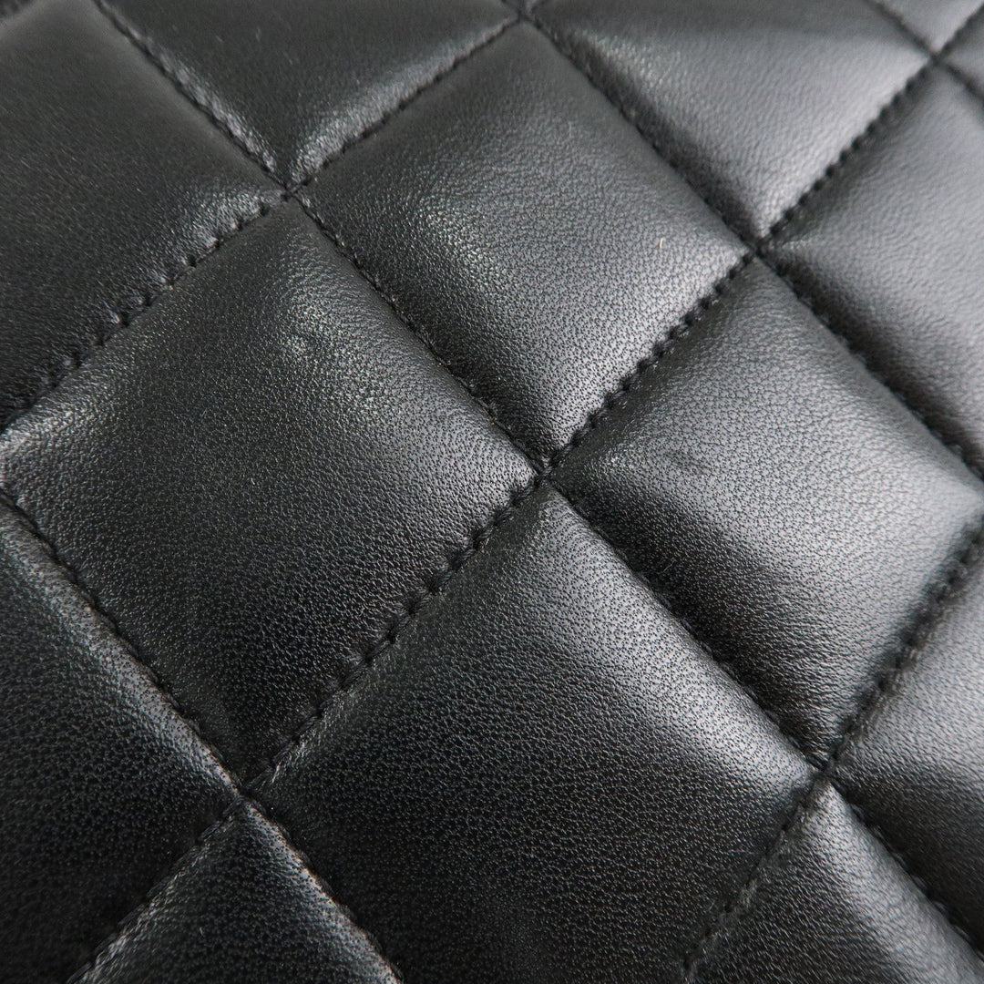 Top Quality Chanel Matelasse Lambskin Diana Chain Shoulder Bag Black A01165
