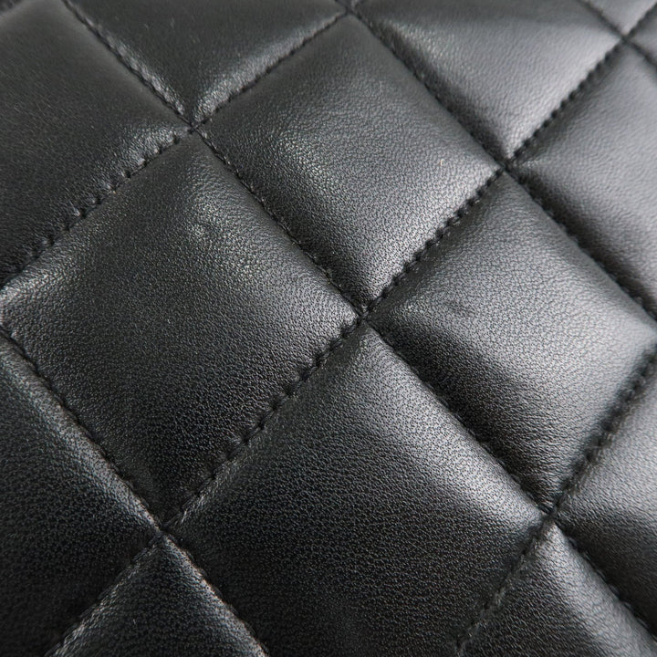 Top Quality Chanel Matelasse Lambskin Diana Chain Shoulder Bag Black A01165
