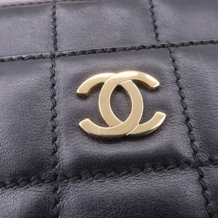 Top Quality Chanel Chocolate Bar Lamb Skin Chain Shoulder Bag Black