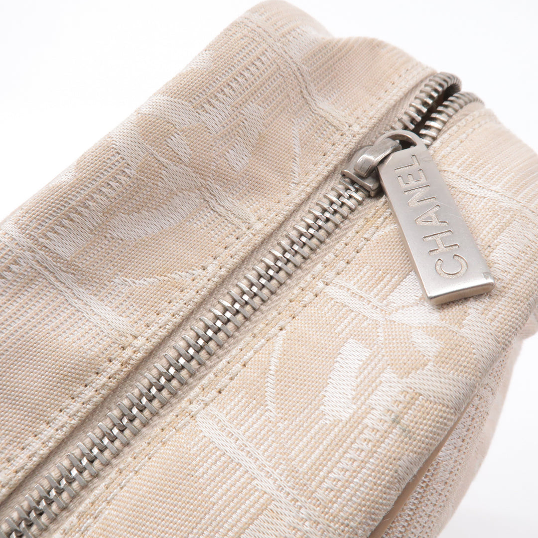 Top Quality Chanel New Travel Line Nylon Jacquard Leather Mini Bag A15828