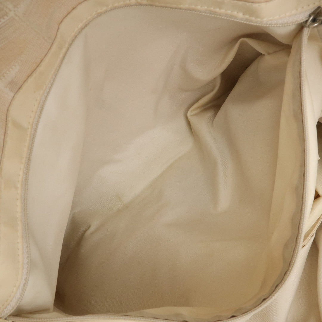 Top Quality Chanel New Travel Line Nylon Jacquard Leather Tote Bag A15991