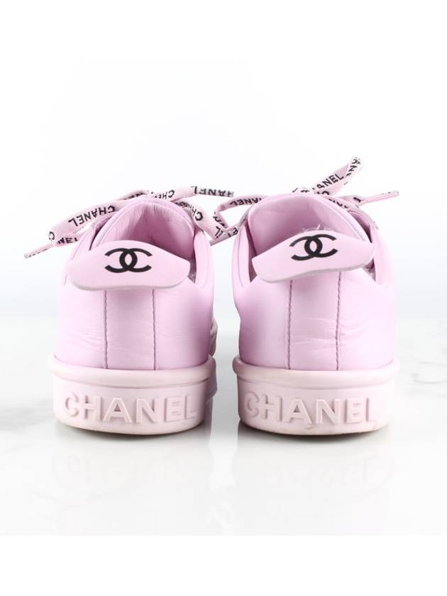 shoe lace pink Chanel