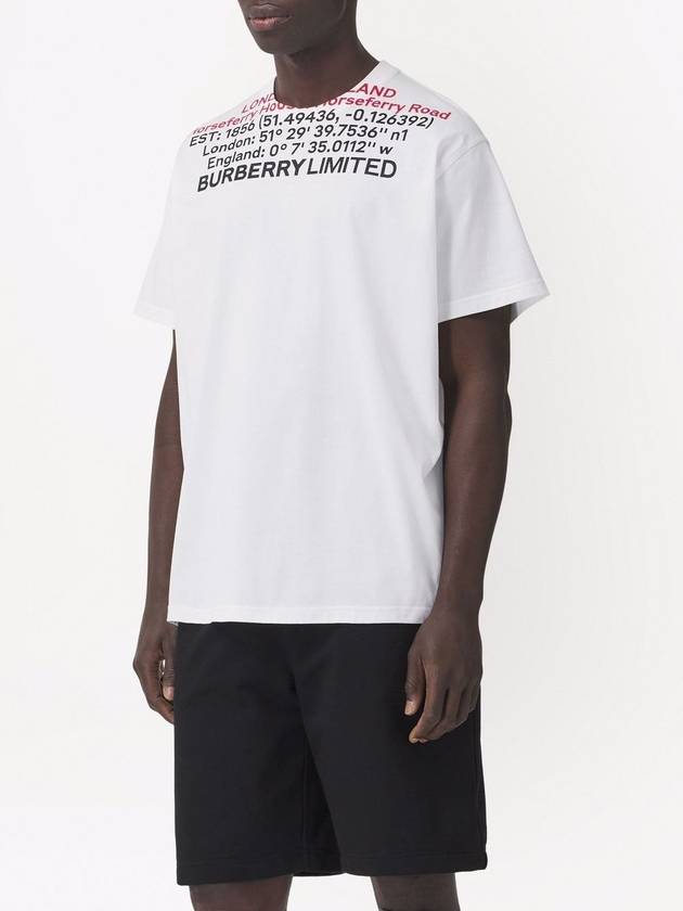 Burberry Location Short Sleeve T-Shirt White