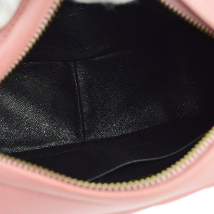 Top Quality Chanel Pink Lambskin Fringe Camera Bag Mini