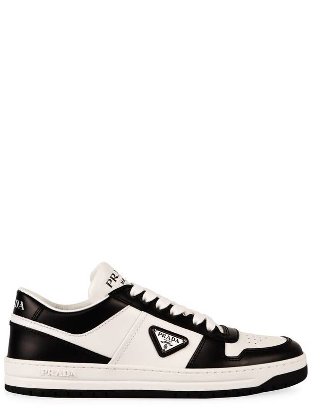Prada Downtown Leather Low-Top Sneakers