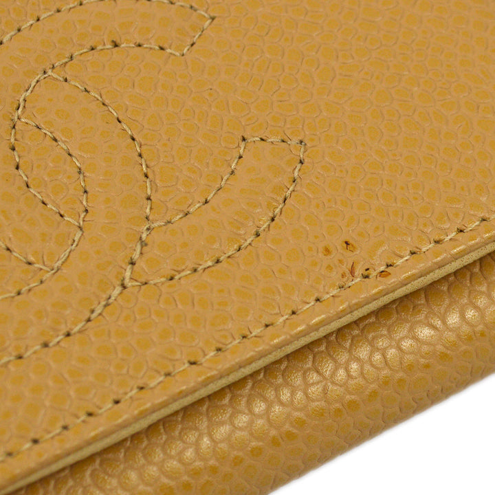 Top Quality Chanel 2003-2004 Beige Caviar Timeless Key Case