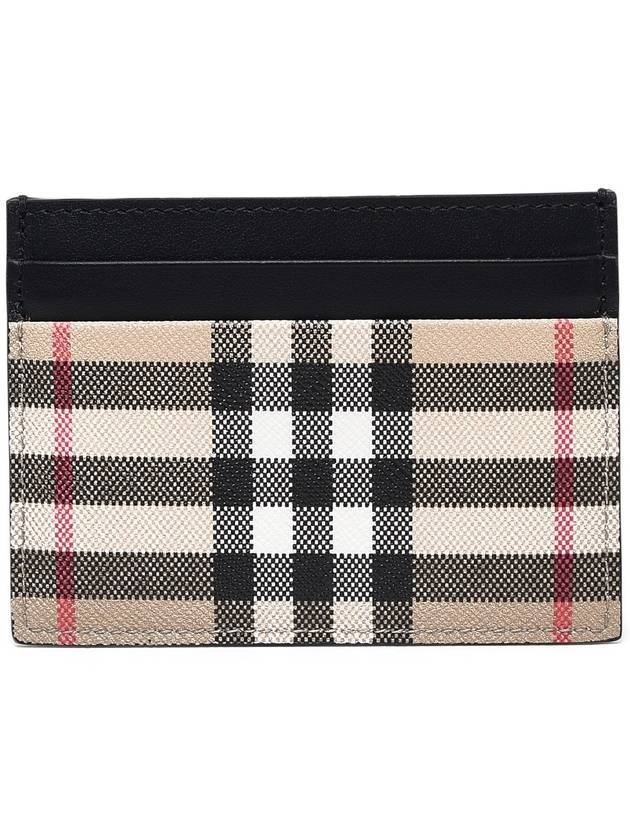 Burberry Men's Vintage Check Card Wallet Beige