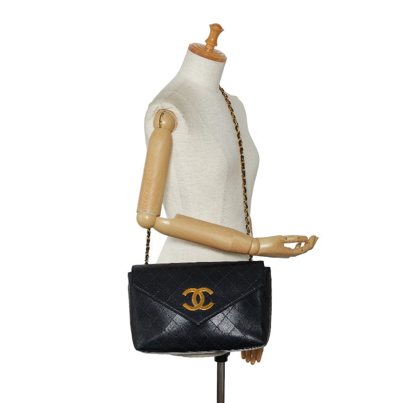 Top Quality Chanel Deca-Coco Chain houlder Bag Black Gold Leather Lady Chanel