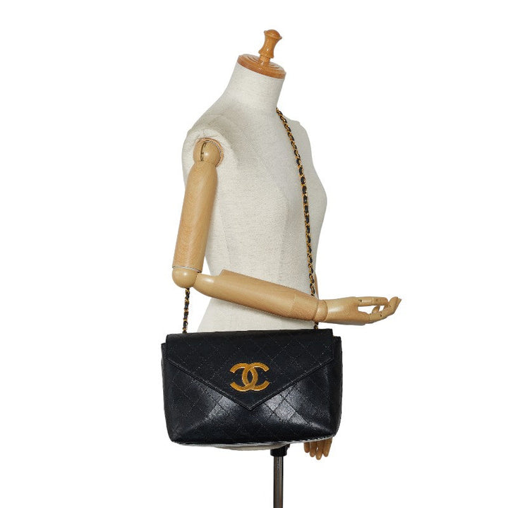Top Quality Chanel Deca-Coco Chain houlder Bag Black Gold Leather Lady Chanel