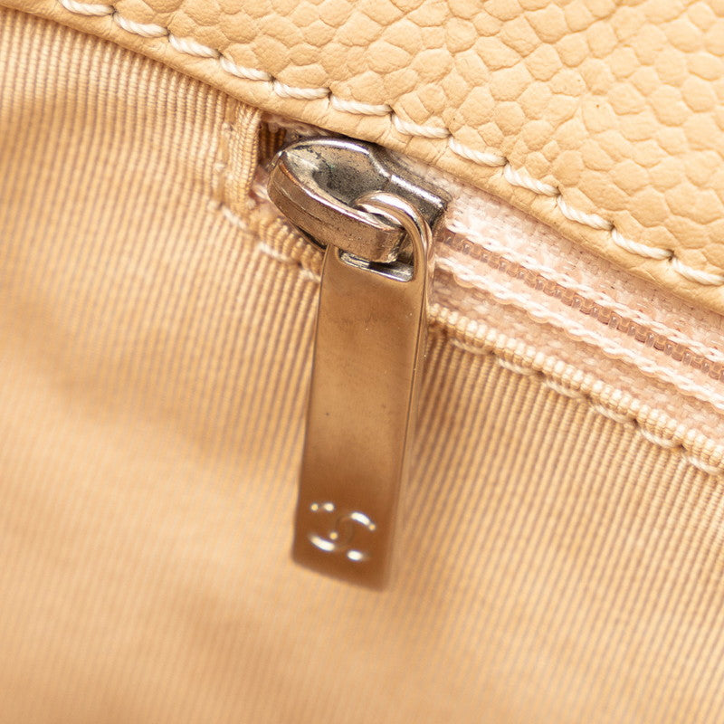 Top Quality Chanel Mattress Chain  Bag Beige ilver Caviar S Lady Chanel