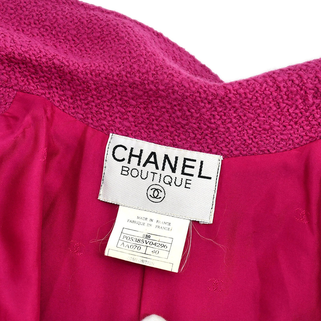 Top Quality Chanel Double Breasted Jacket Pink 95A #40