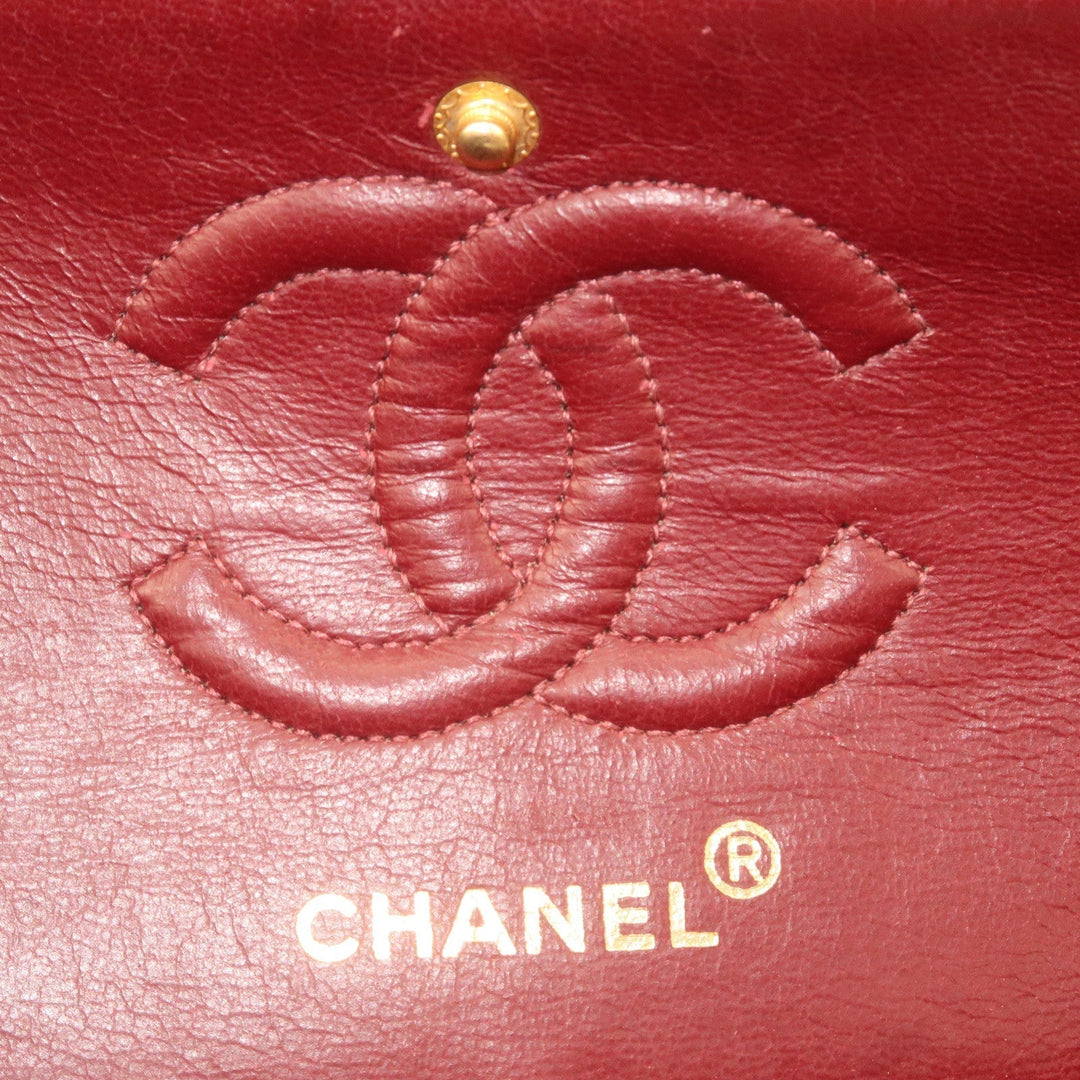 Top Quality Chanel Matelasse Lamb Skin 23 Double Flap Shoulder Bag A01113