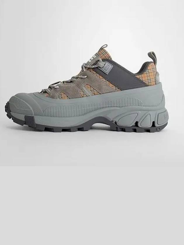Top Quality Burberry Vintage Check Suede Low Top Sneakers Grey