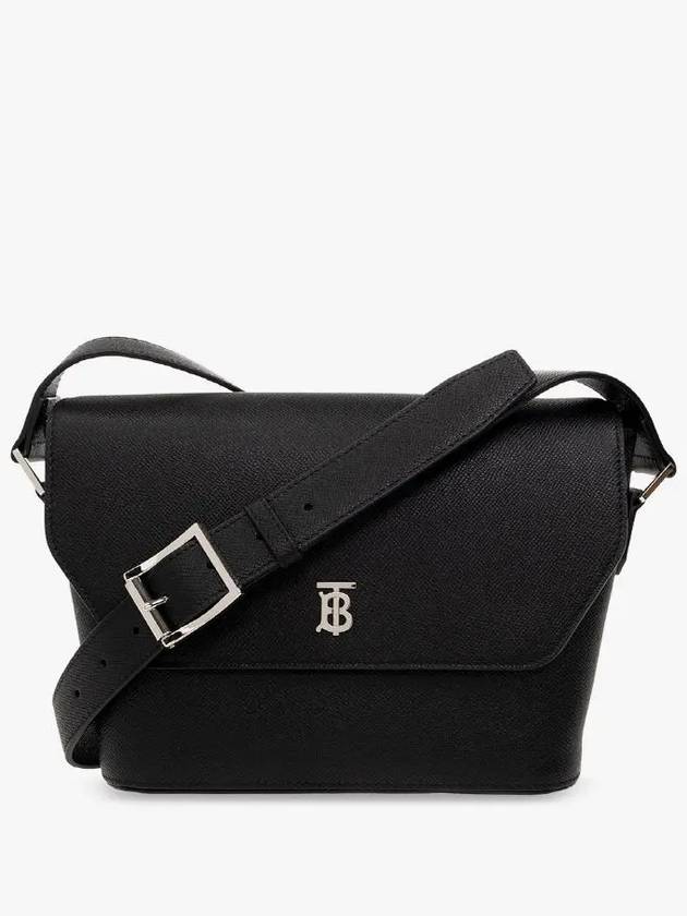 Burberry Small Leather Messenger Bag Black