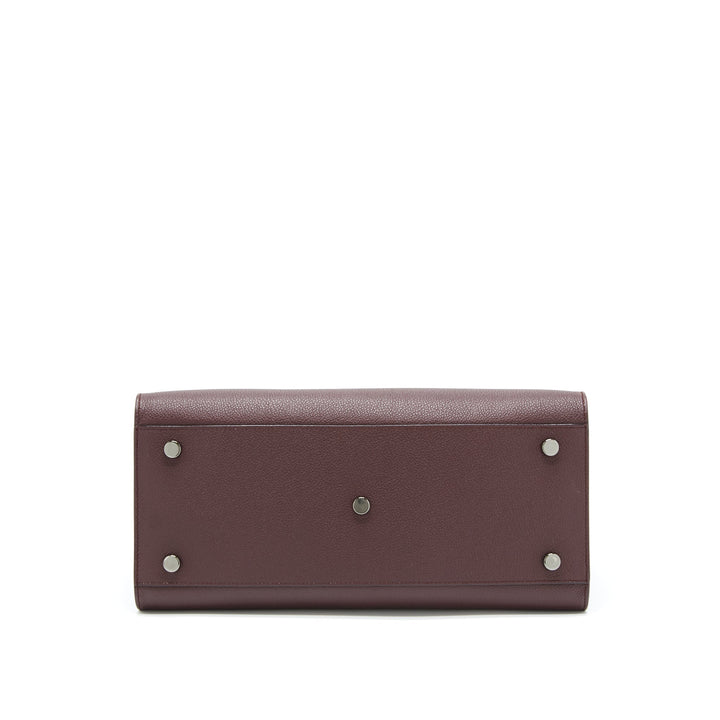 Saint Laurent/ YSL Sac De Jour Calfskin Burgundy Black Hardware