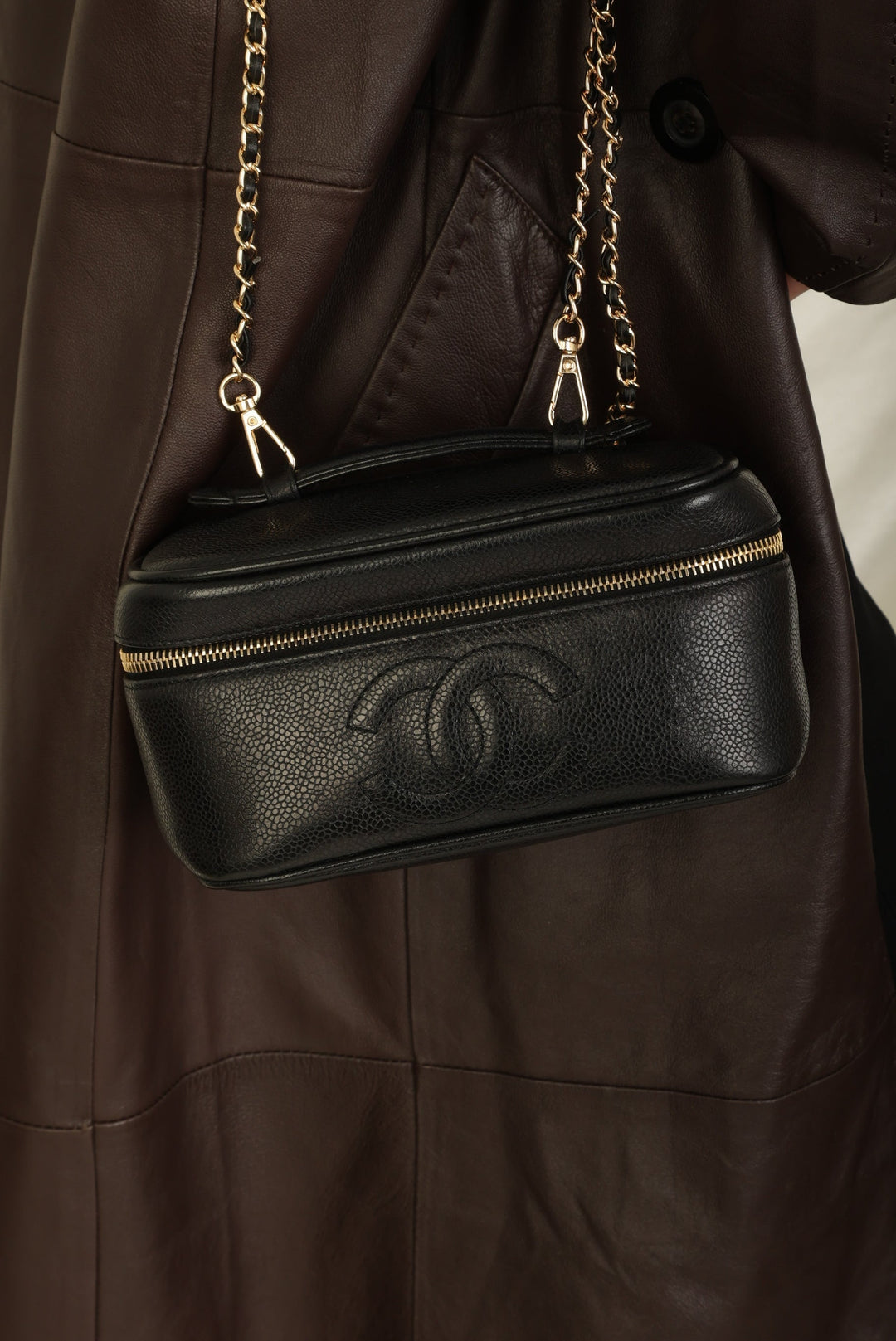 Top Quality Chanel Caviar Mini Timeless Vanity