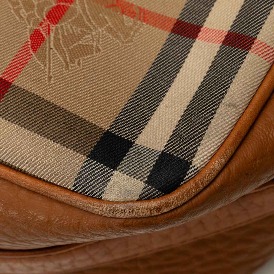 BURBERRY Haymarket Check Handbag