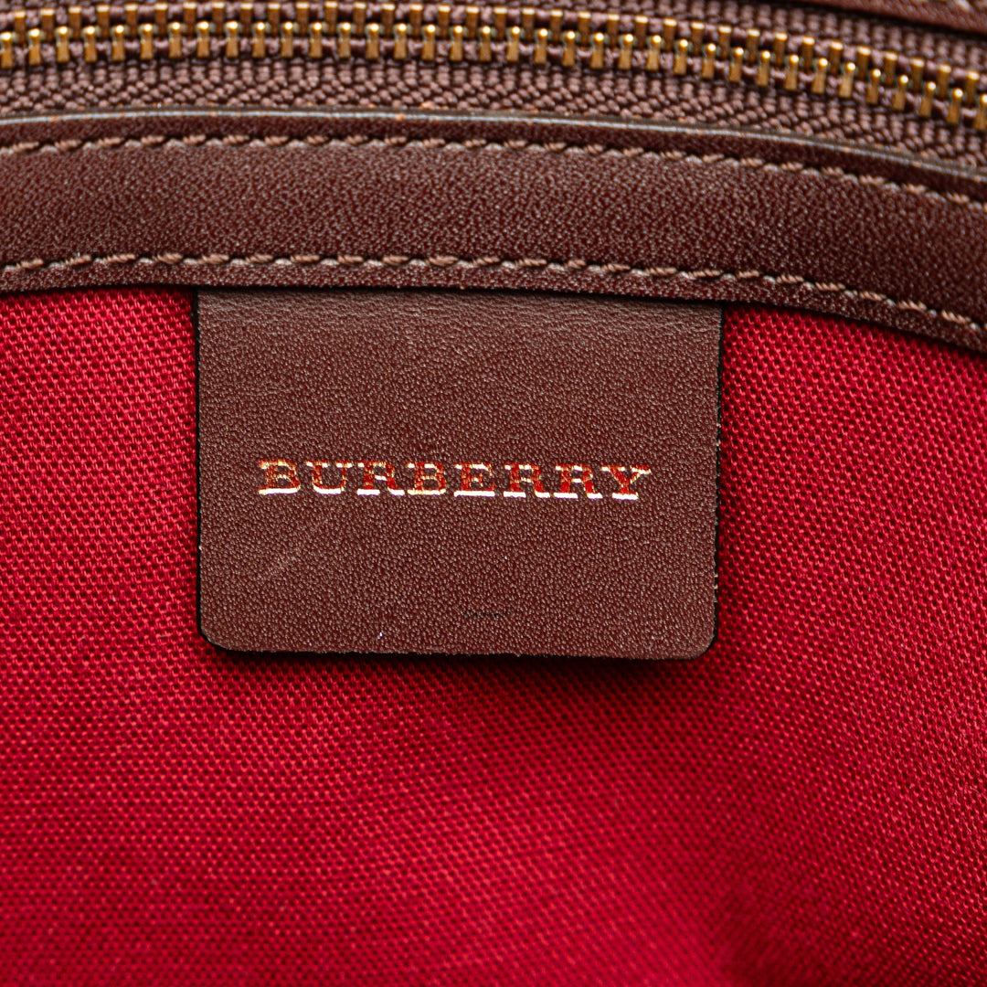 BURBERRY Wool Supernova Check Handbag