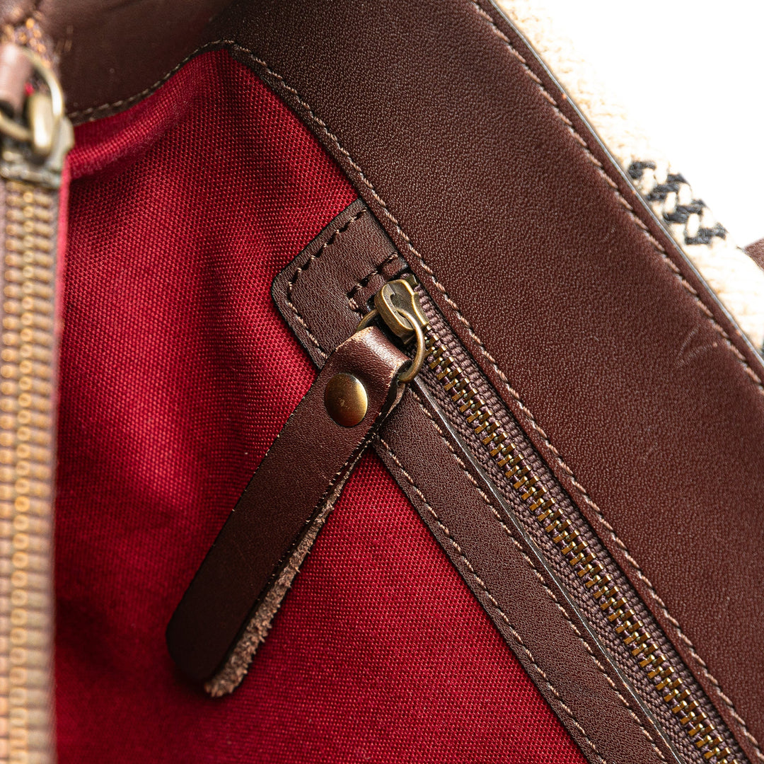 BURBERRY Wool Supernova Check Handbag