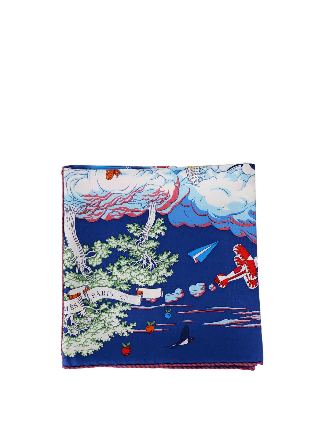 Hermes Blue 90x90cm Scarf.