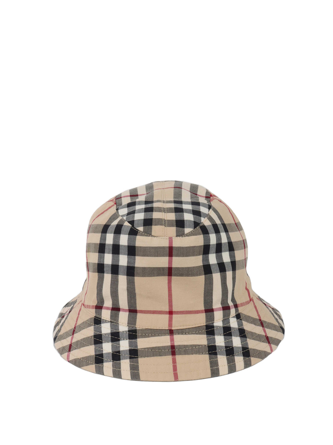 Burberry Cotton Check Reversible Bucket Hat.