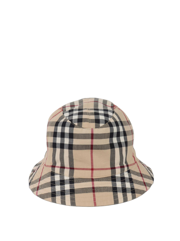 Burberry Cotton Check Reversible Bucket Hat.