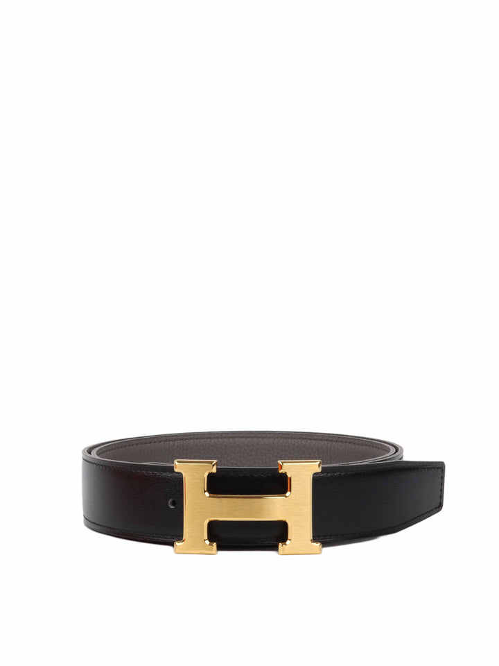 Hermes Constance Belt Black 32mm Reversible.