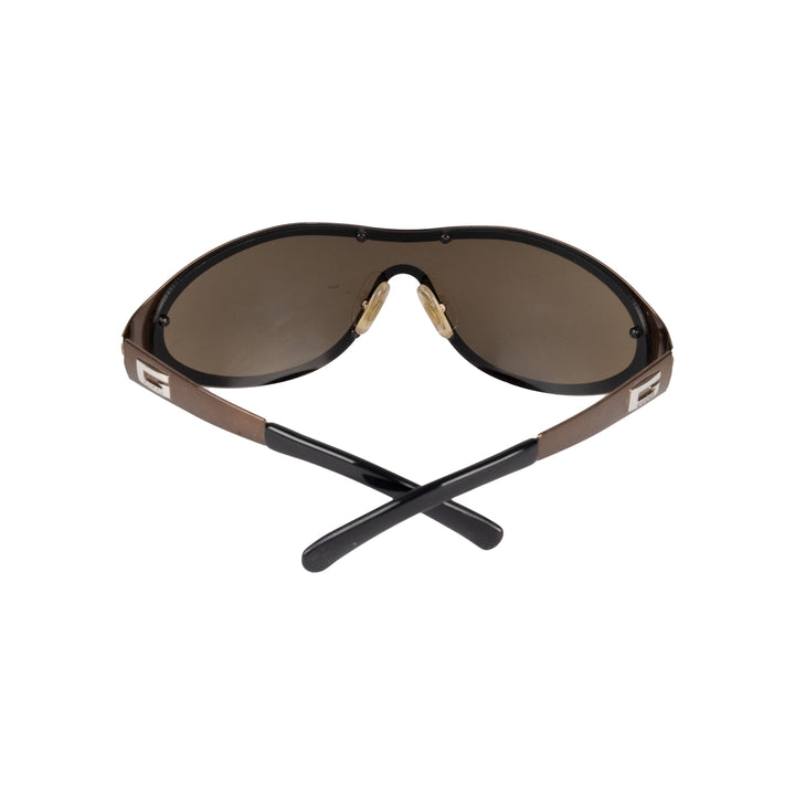 Gucci Metallic Shield Sunglasses - '90s