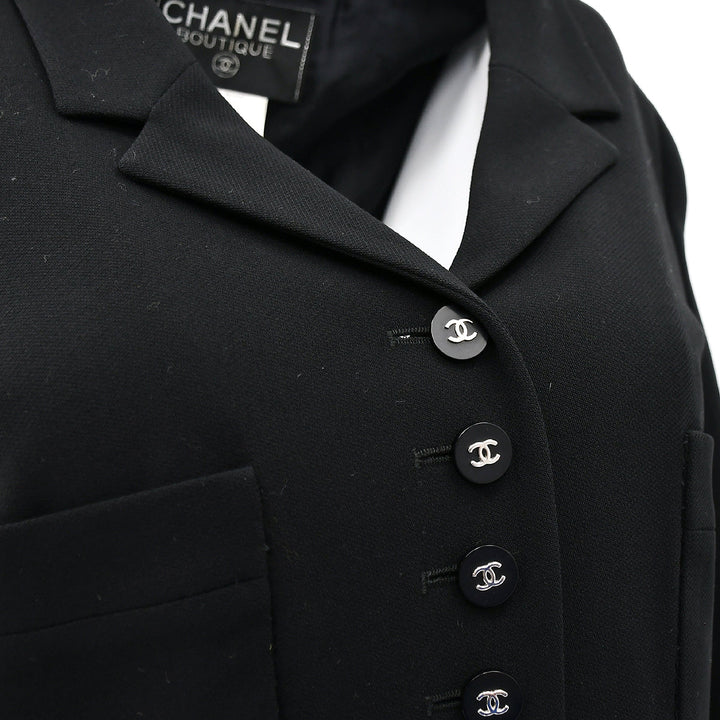 Top Quality Chanel Spring 1996 Single Breasted Jacket Black 96P #40