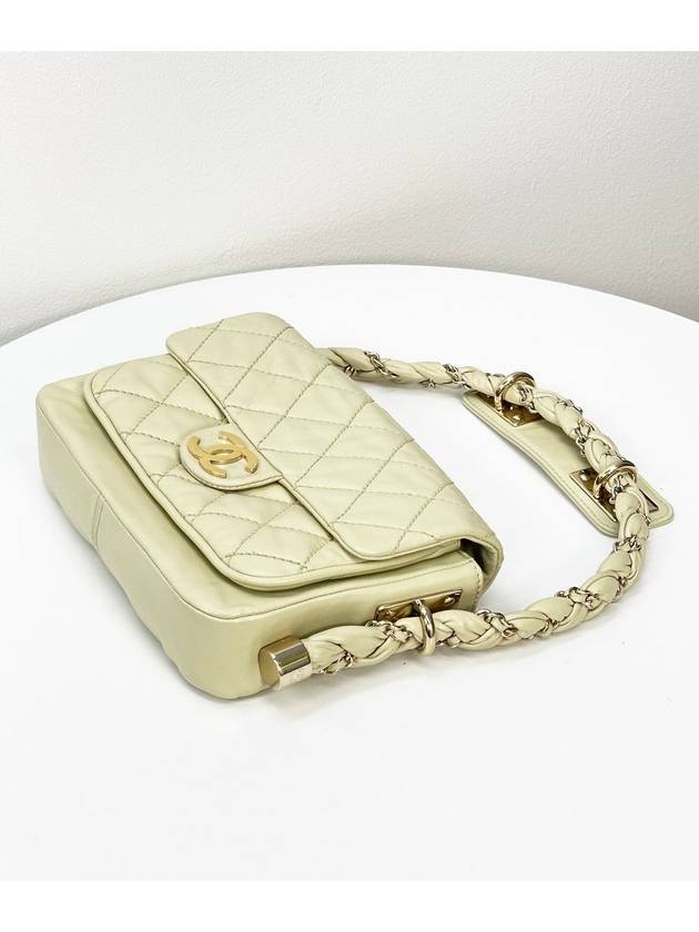 11th Yellow Big CC Quilted Weave Shoulder Crossbag 2VCHB30763 Chanel