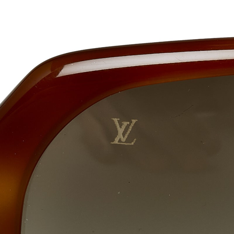 Louis Vuitton Monogram Obsession Curly Grading Lens Sun Glasses Z0028W Brown Gold Plastic  Louis Vuitton