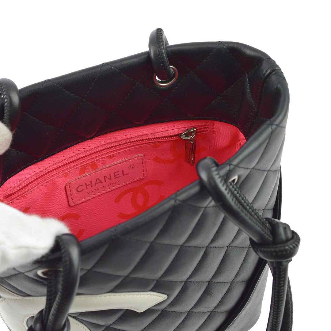 Top Quality Chanel Black Calfskin Cambon Ligne Tote Handbag