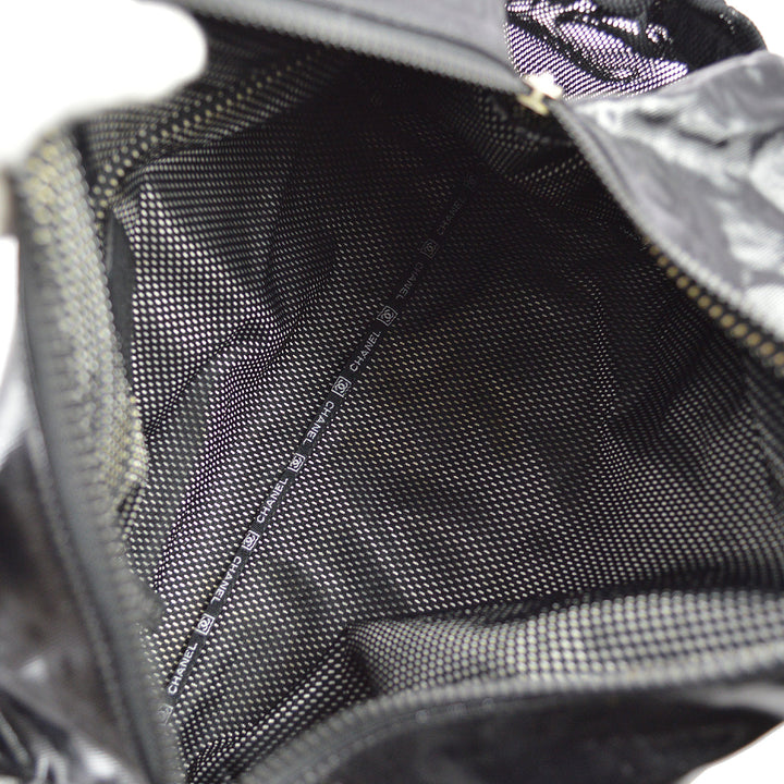 Top Quality Chanel 2006-2008 Sports Line Black Vinyl Gym Bag 35