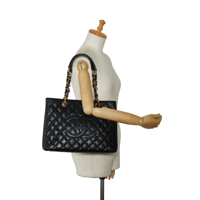 Top Quality Chanel GT Cocomark Chain  Bag Black Caviar S Lady Chanel