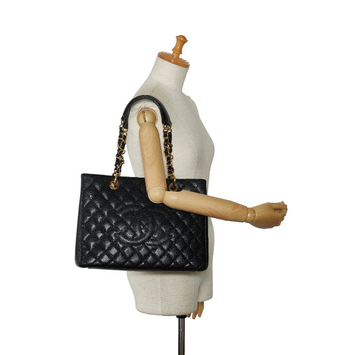Top Quality Chanel GT Cocomark Chain  Bag Black Caviar S Lady Chanel
