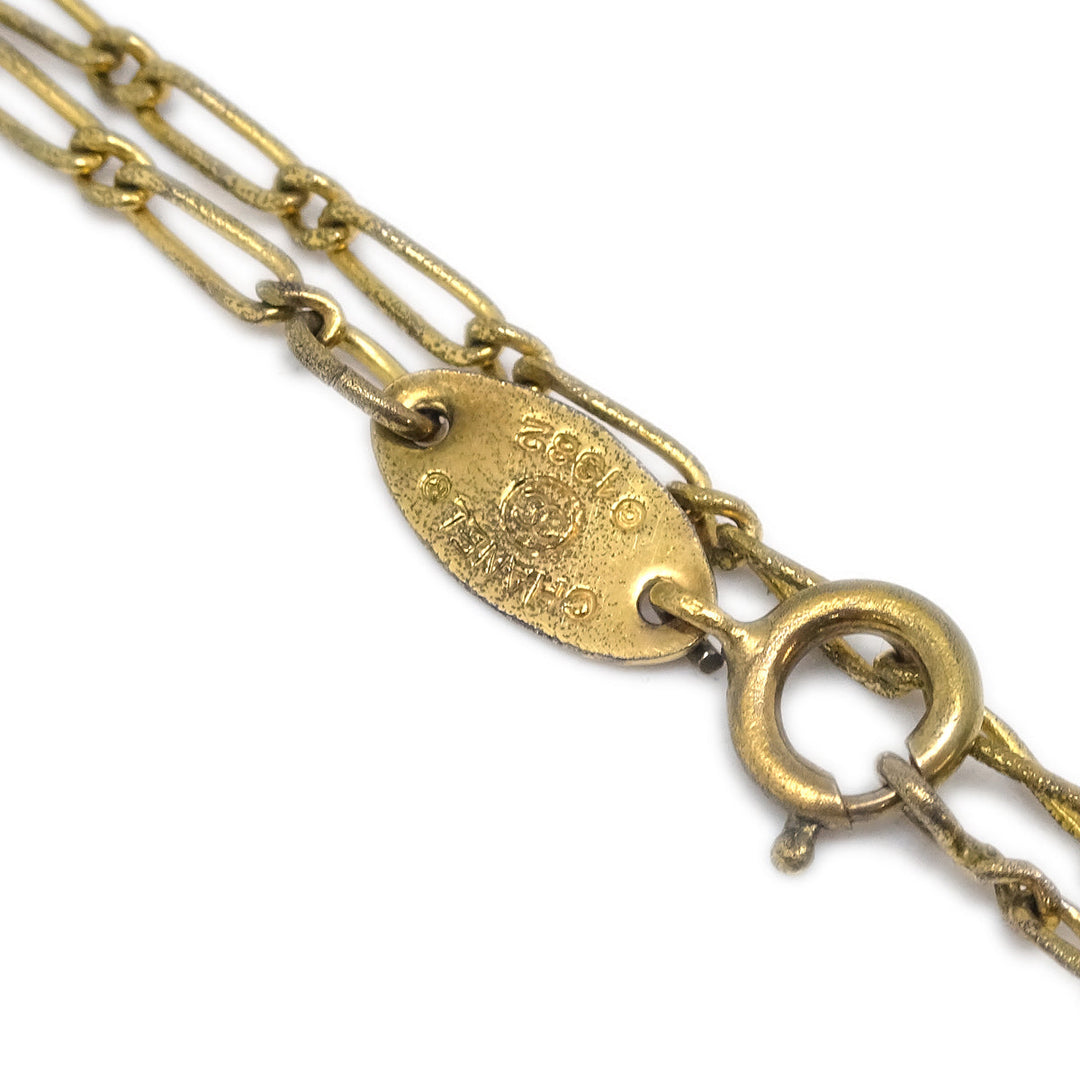 Top Quality Chanel Bag Chain Pendant Necklace Gold