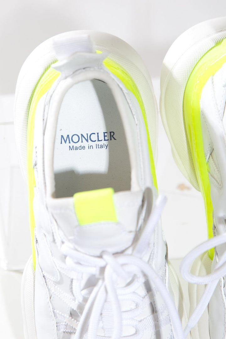 Moncler White Taiss Low Top Sneakers SZ 35