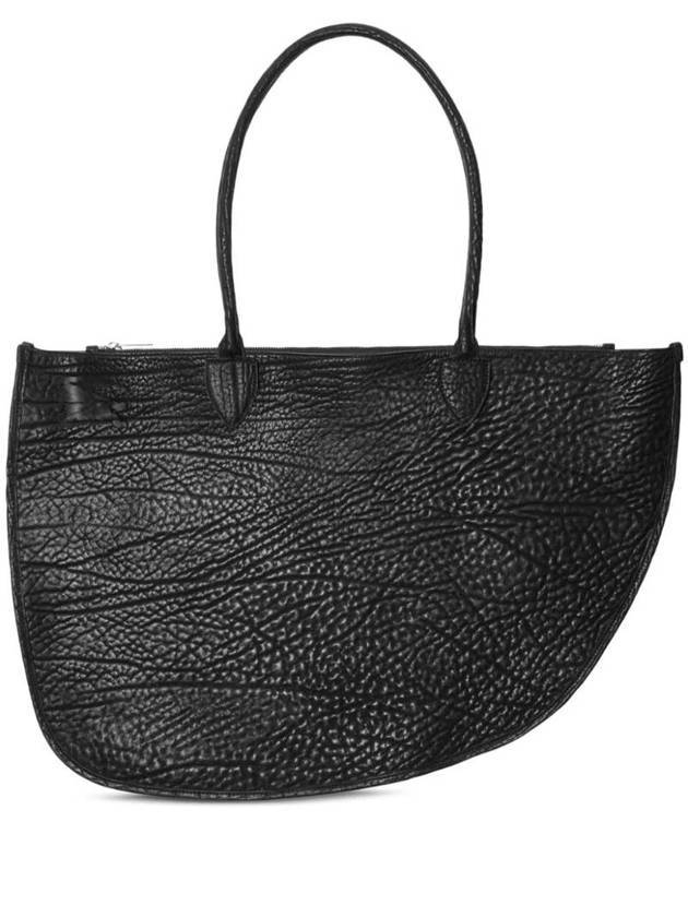 Burberry Shield Double Leather Tote Bag Black