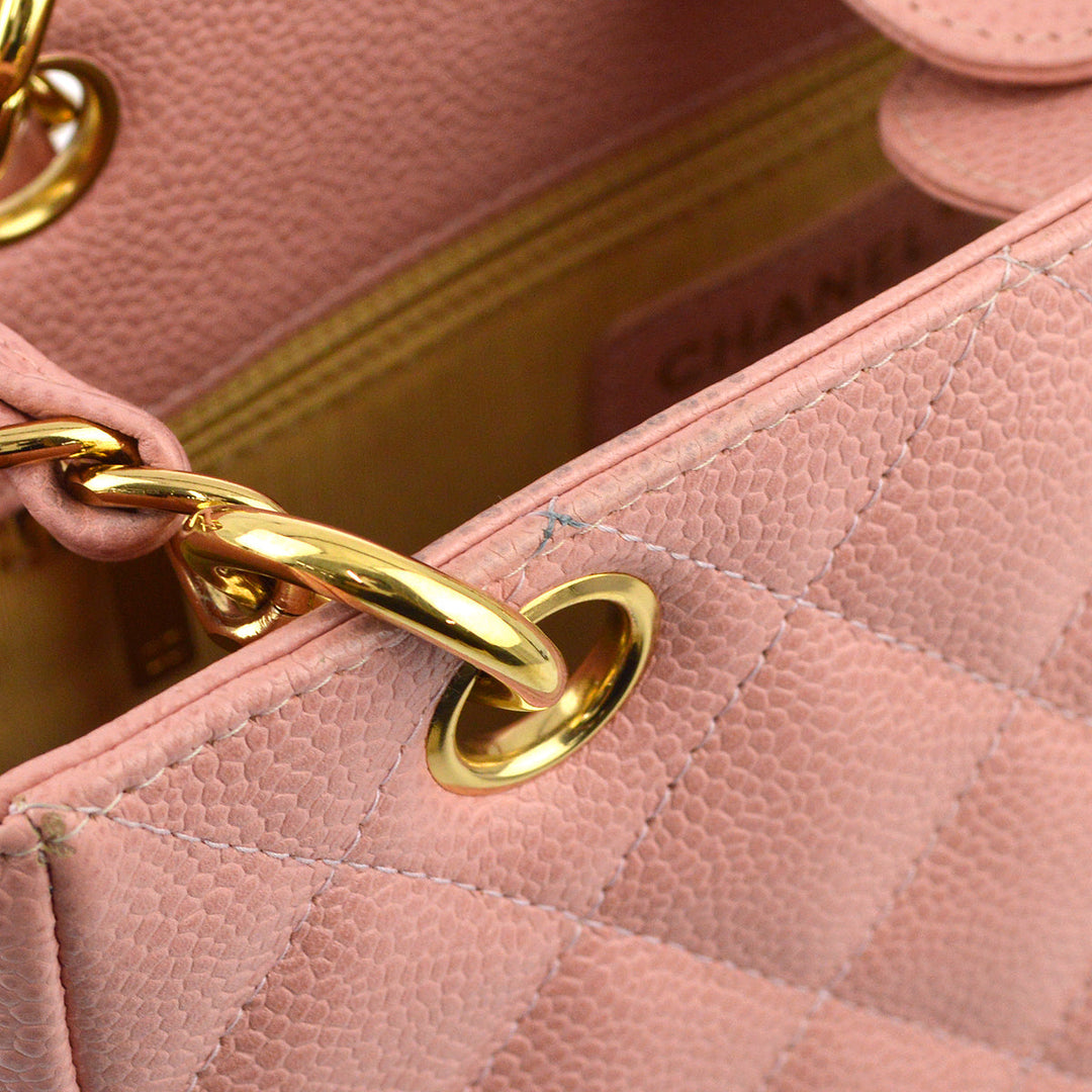 Top Quality Chanel Pink Caviar Petite Shopping Tote PST Tote Bag