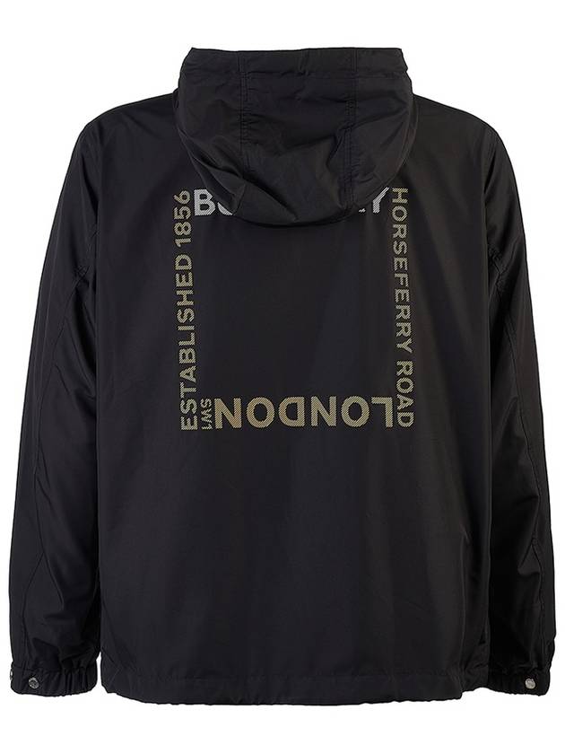 Burberry Men's Horseferry Logo Hooded Jacket Black