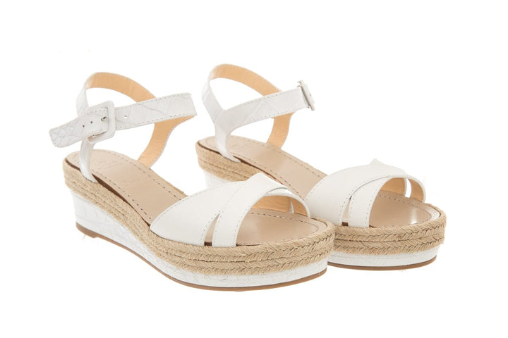 Christian Louboutin "Almerio 60" White Wedge SZ 38