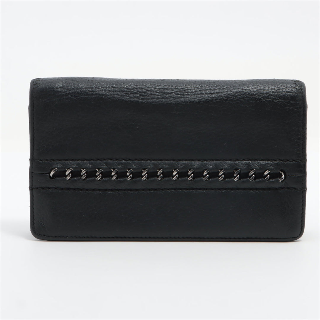 Top Quality Chanel Coco Leather Wallet Black Silver Gold   Race Up Race Up