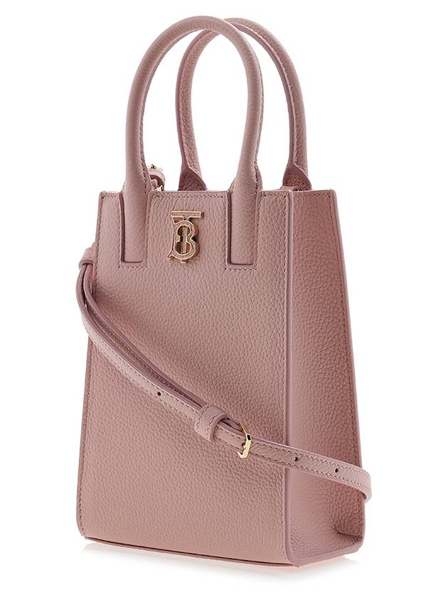 Burberry Micro Frances Leather Tote Bag Pink