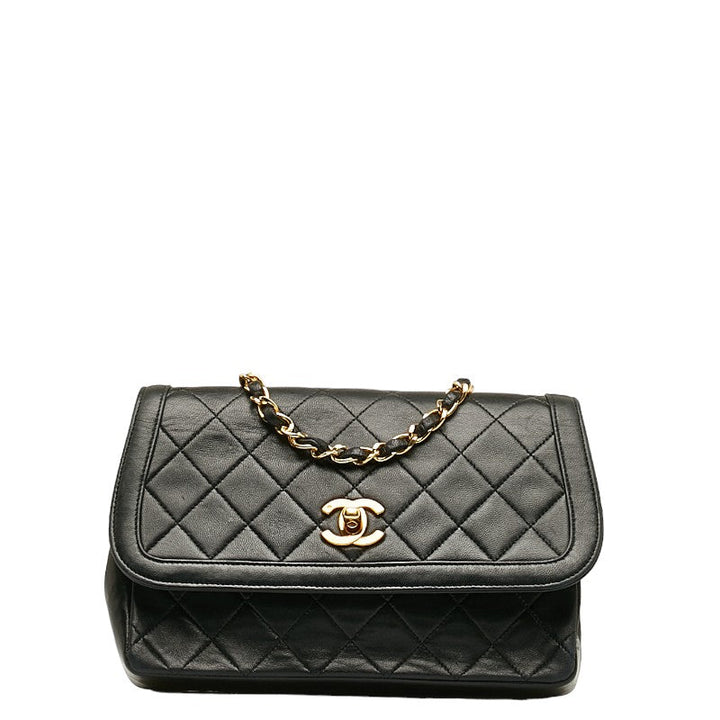 Top Quality Chanel Matrasse Flap Bag in Lambskin Black Ladies