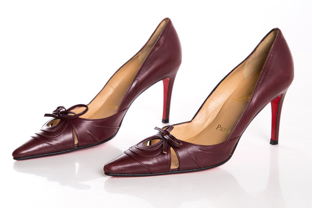 Christian Louboutin Burgundy Pumps SZ 36.5